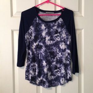 blue tye dye long sleeve!